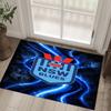 NSW Blues Design Crystal Velvet Carpet Cozy Non?Slip Printed Rug For Bedroom Living Room Entrance