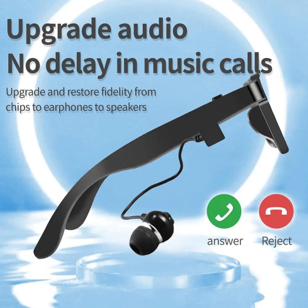 Smart Glasses Headset Wireless 5.1 Bluetooth Sunglasses Outdoor Sport Earphone Calling Music Anti-Blue Eyeglasses Headphones