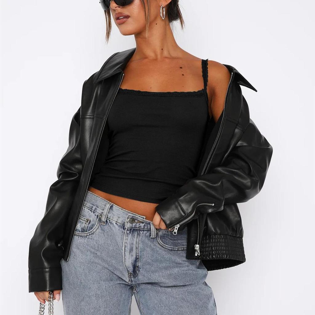 Women Summer Slim Versatile Camisole Vest Suspenders U-Neck Inside Bottoming Shirt Short Inner Tank Top Solid Color