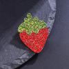 Charm Trend Strawberry Brooch Exquisite Personality Creative Fruit Pin Cute Jewelry Accessories Party Daily Decoration Gift