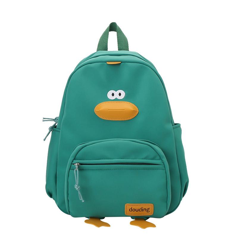 Kids Backpack Duck Nylon Polyester Cute Design For Kindergarten Daily Use