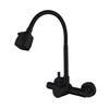 Wall Mounted Kitchen Faucet With Ceramic Cartridges Washbasin Mixing Switches 360 Degree Rotate Sprayers Faucet Enduring