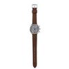 MASTER WORKS Quattro 002 MW07SU-EDBRO8 Men's Watch, Made In Japan, Quartz Movement, 41mm, Leather Strap, Chronograph, Brown