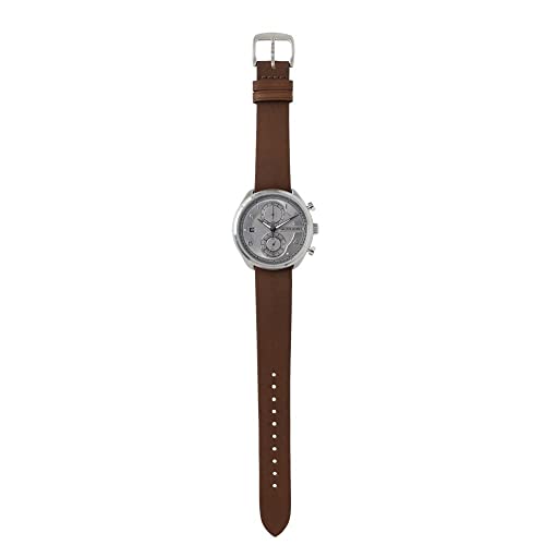 MASTER WORKS Quattro 002 MW07SU-EDBRO8 Men's Watch, Made In Japan, Quartz Movement, 41mm, Leather Strap, Chronograph, Brown