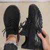 Fashion Chunky Shoes Platform Sneakers for Women Knitted Men's Casual Sports Shoes Breathable Trainers Elastic Slip-on Shoes