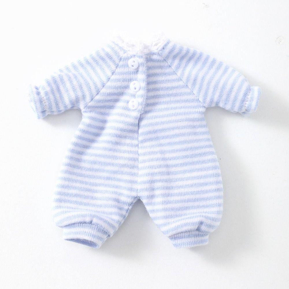 7 Farben Süße Puppe Gestreifte Pyjama Kleidung Anzug Für Gsc Ob11 Obitsu 11 Puppe Overall Für 1/12 Bjd Puppe Nachtwäsche Zubehör Set
