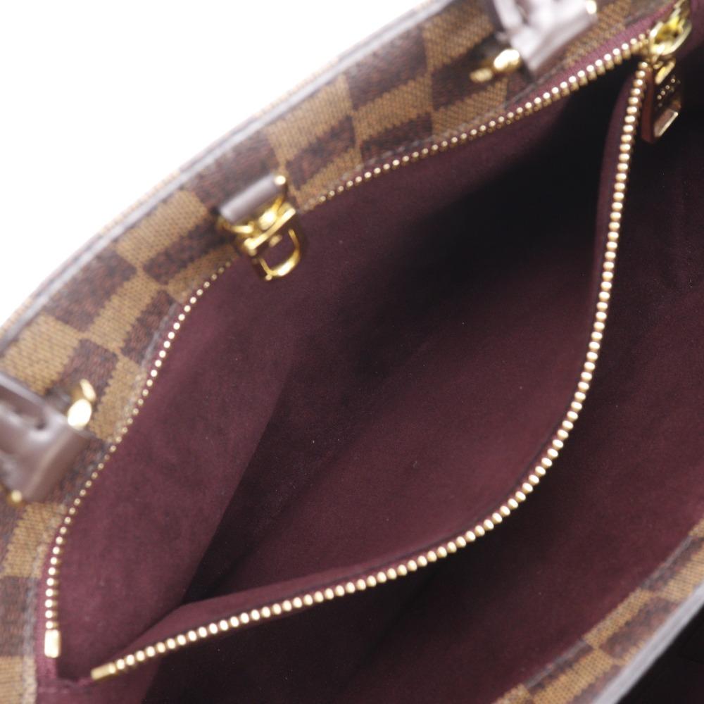 Louis Vuitton Brompton Handbag N41582 2WAYShoulder Brown Damier Canvas Women Used