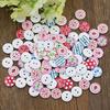 100Pcs Simple Buttons Durable Exquisite Crafts 2 Holes Buttons for Cardigan Sweater