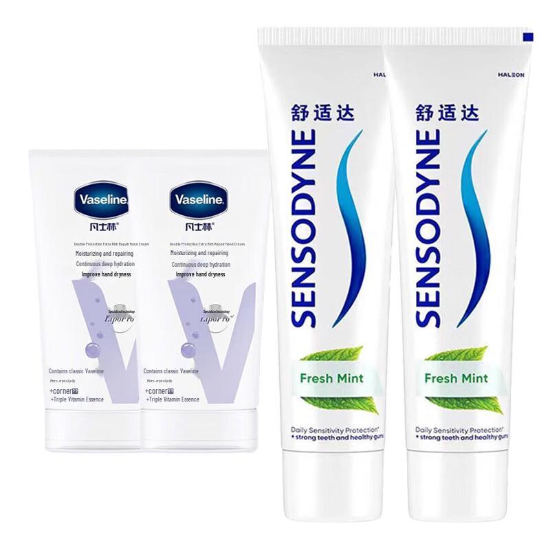 

Набір Sensodyne & Vaseline для догляду за ротовою порожниною та крем для рук