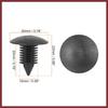 40pcs 10mm Hole Dia Plastic Bolt Rivets Fastener Rivets Bumper Retainer Clips Black for Car Front Rear Upper Replace Parts