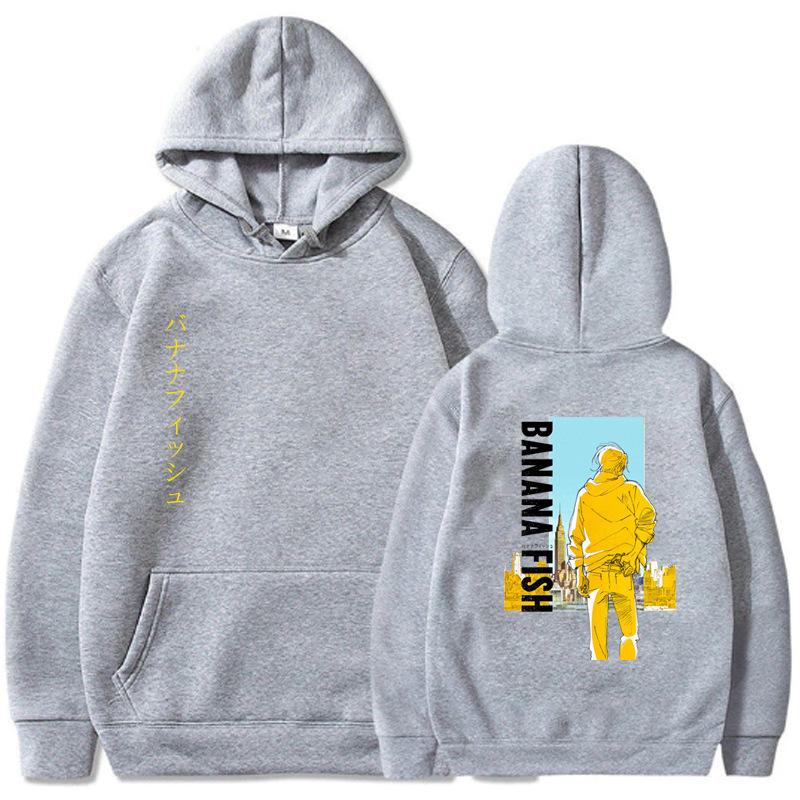 Japanese Anime Banana Fish Hoodie Men Women New Print Unisex Streetwear Autumn Winter Fashio Tops Clothes