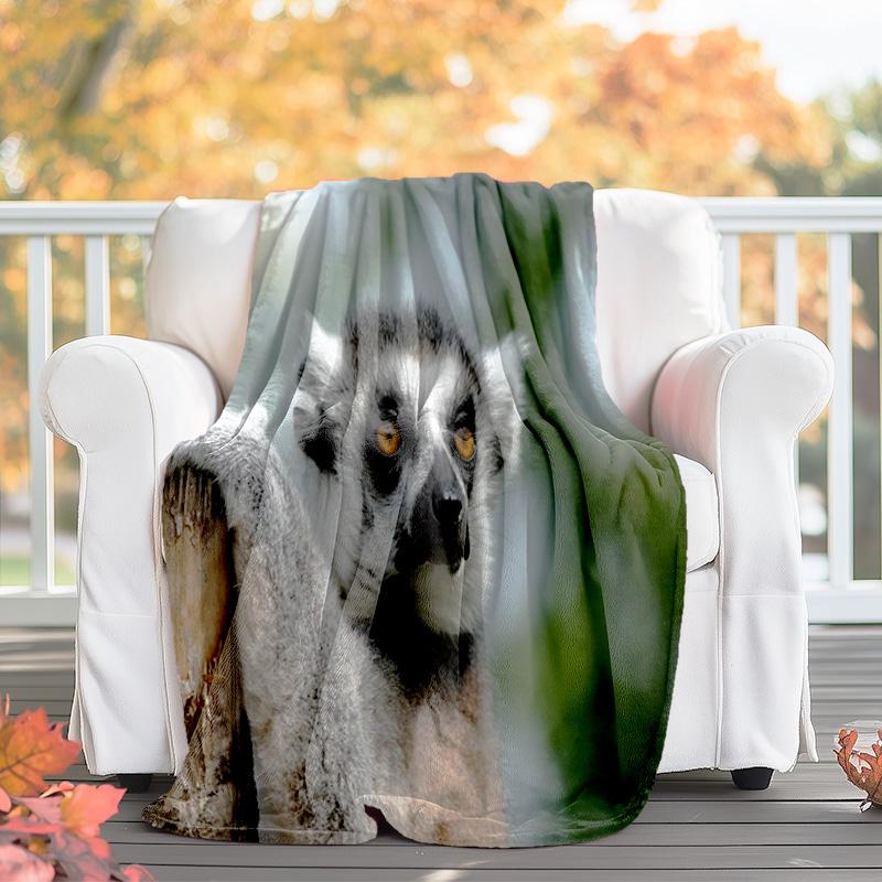 1pc animal pattern blanket, all season lightweight home office outdoor nap multifunctional blanket