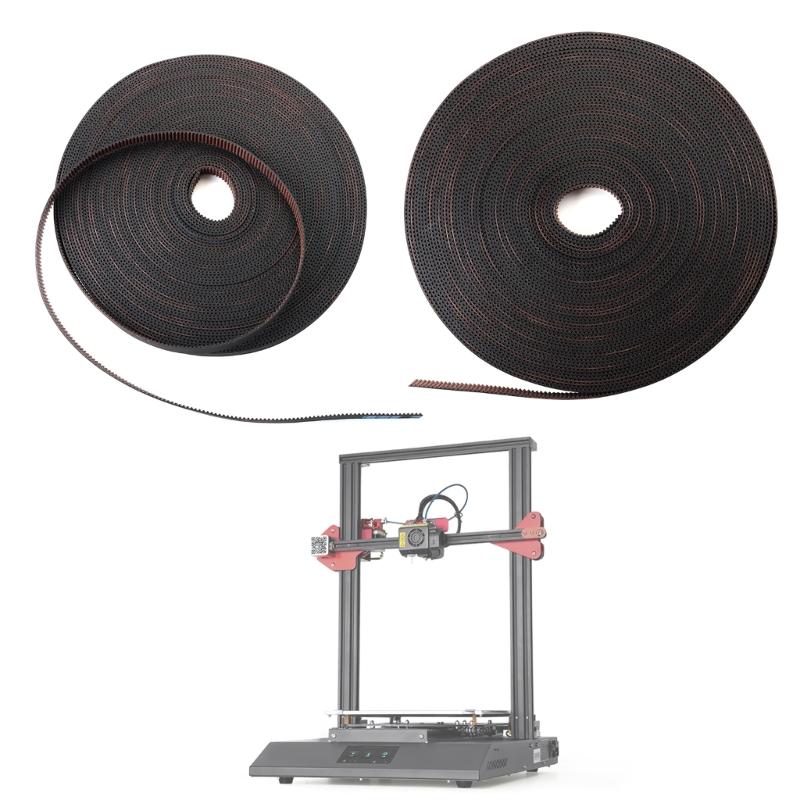 3D Printing  Timing Belt, 2M 5M  Open Timing Belt 9mm Width Rubber Fiberglass Fit for RepRap a  Rostock