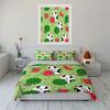 Adorable Cats And Watermelon Set  Kid'S And Adults' Bedroom Decor, Exquisite Three-Piece Bedding Set Gift