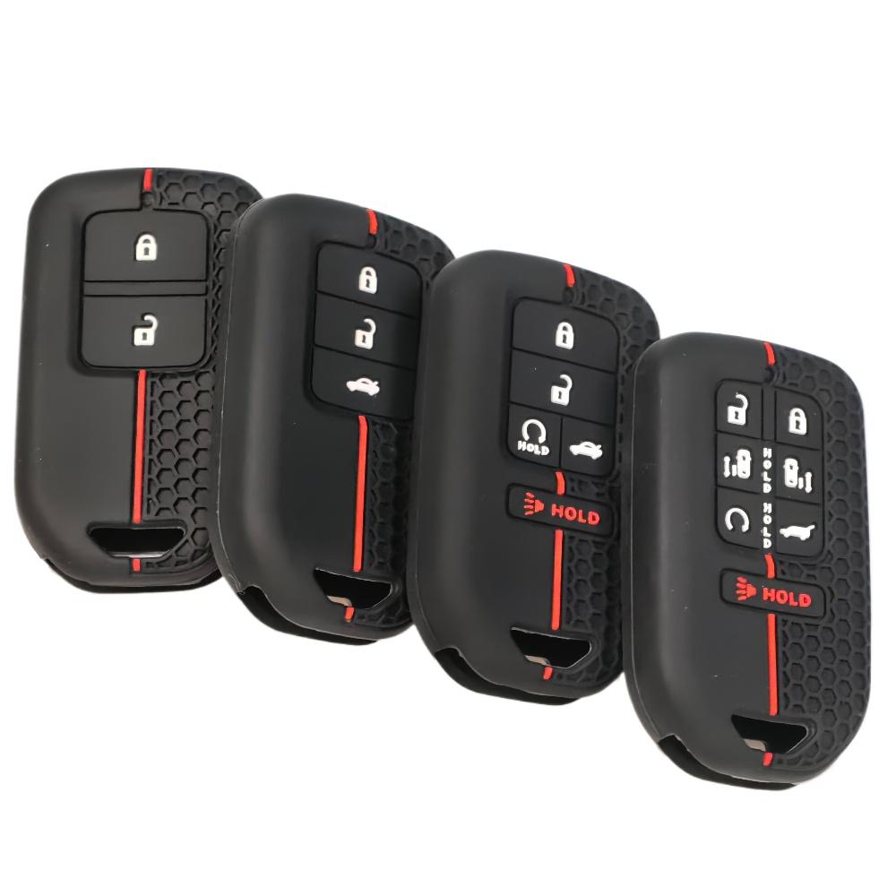2/3/57 Buttons Silicone Remote Car Key Case For Honda Fit Odessey City Jazz Xrv Venzel Hrv Crv Accord Key Cover Car Accessories