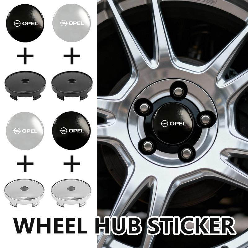 Wheel Center Sticker Emblem Rim Caps Hub Cover Logo Badge Decal For Opel ADAM ASTRA J K CORSA E INSIGNIA MOKKA VIVA Meriva