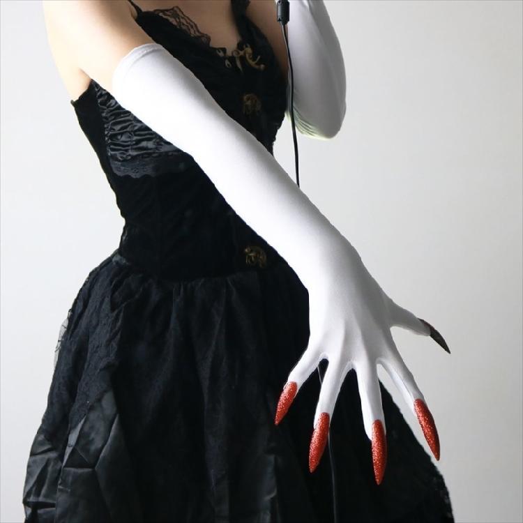 Lange Nägel Handschuhe Elastische Pfoten Armhandschuhe Für Punk Outfit Kostümpartys Abendveranstaltung Anzieh Zubehör Armschmuck
