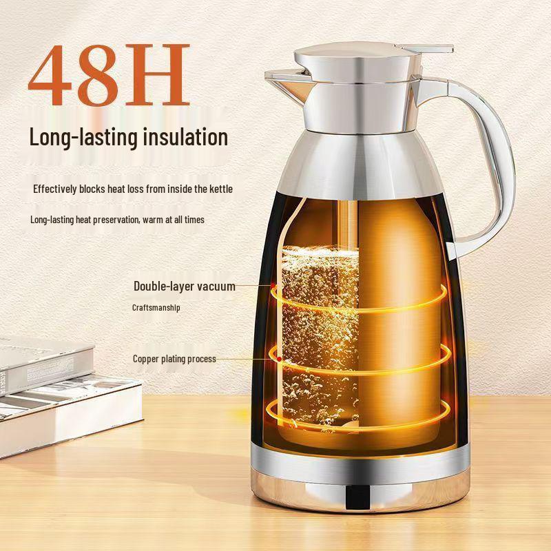 Stainless Steel Large Capacity Hot Water Kettle for Home, Restaurant, or Hotel Use