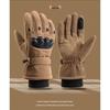 Men's Fleece-Lined Touchscreen Tactical Gloves: Winter Windproof Non-Slip Gloves for Outdoor Sports, Cycling, and Motorcycling.