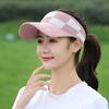 Plaid Empty Top Hat Women's Sun Protection Hat Knitting Travel Sun Hat Outdoor Sports Hat Trendy