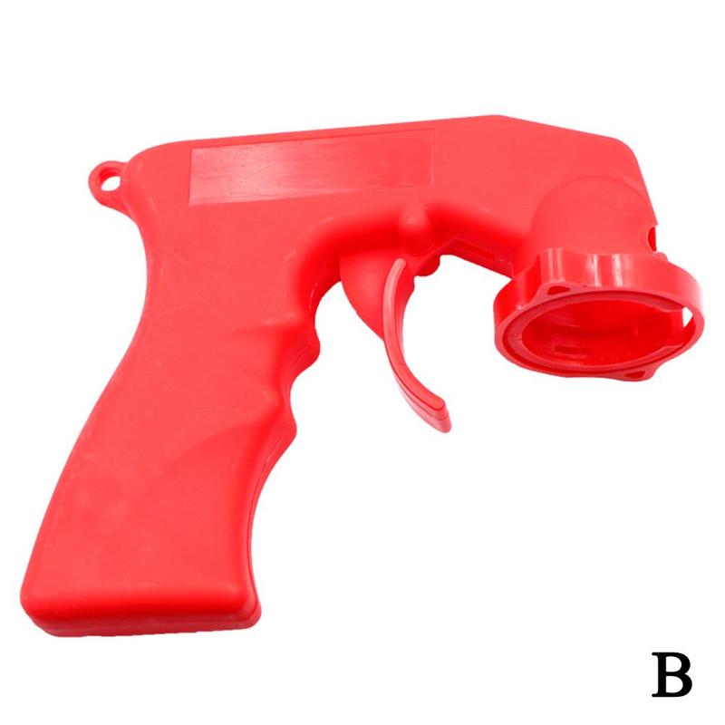 Spray Gun Adaptor Auto Polishing Paint Care Aerosol Spray Gun Handle with Full Grip Lock Car Maintenance Painting Paint Tool