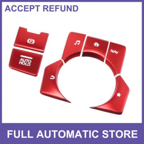 Center Console Media Panel Handbrake Cover Trim Red SEVEN  for Mazda CX-5