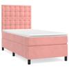 3143240 vidaXL Lit à sommier tapissier avec matelas Rose 90x190 cm Velours