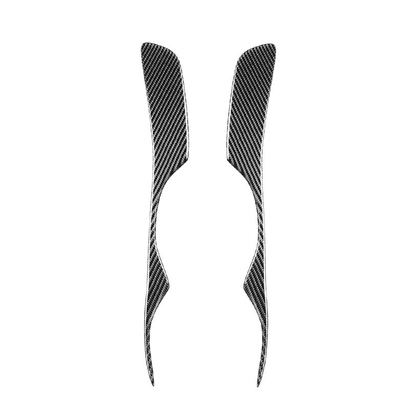 2pcs Carbon Fiber Car Headlight Eyelid Eyebrow Trims Left & Right Fit for Lexus IS200 IS300 RS200 Altezza 1998-2005