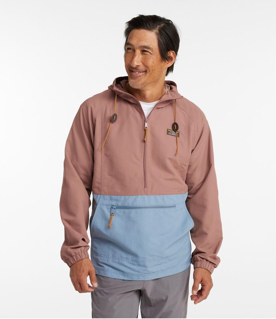 Mountain Classic Color Block Japan Fit S Regatta Rosewood Multicolor 1000231133 [LLBEEN] Men's Anorak, Blue/Deep