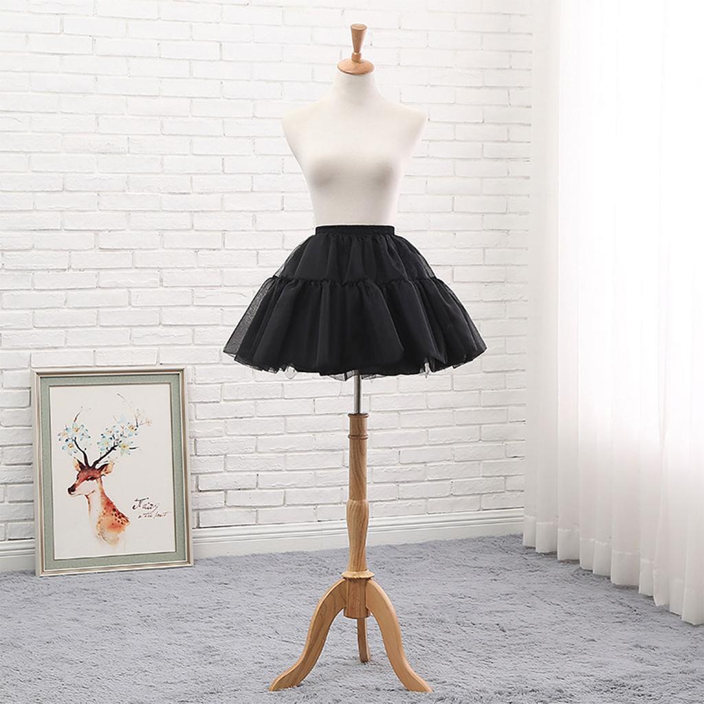 A-line Petticoat Crinoline Slips Wedding Accessories Short Organza Tutu Skirt 50s Vintage Puffy Underskirt Multi Layers