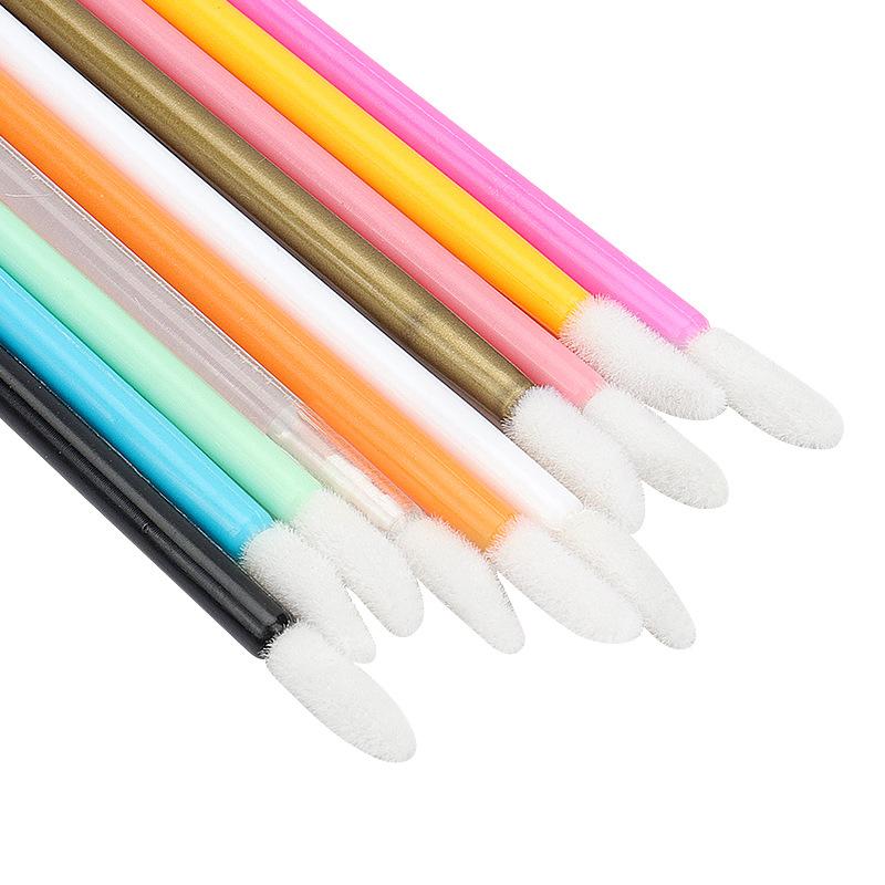 50pcs Disposable Lip Gloss Applicator Wands Makeup Lip Brush Cosmetic Tool Make Up Tool