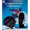 White Adult Double Layer Ski Gloves Winter Snow Gloves With Waterproof & Wear-Resistant With Inner Gloves