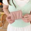 Multiple Card Slots Foldable Wallet Korean Style Wrinkled Card Holder Mini Coin Purse  Girls