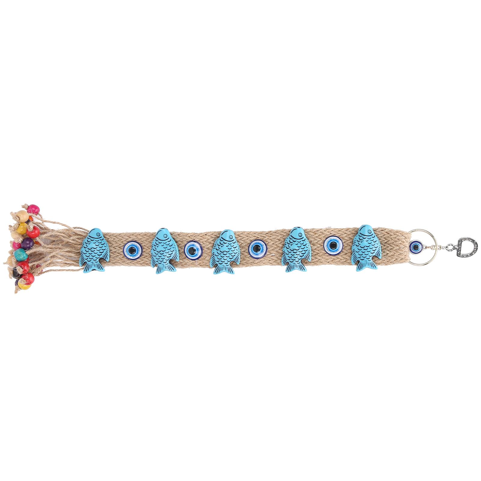 

Unique Wall Hanging Ornament Fish Blue Eye Shaped Pendant Decoration for Home Office