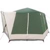 5 Person Family Tent in Green and White 333 x 317 x 194 cm