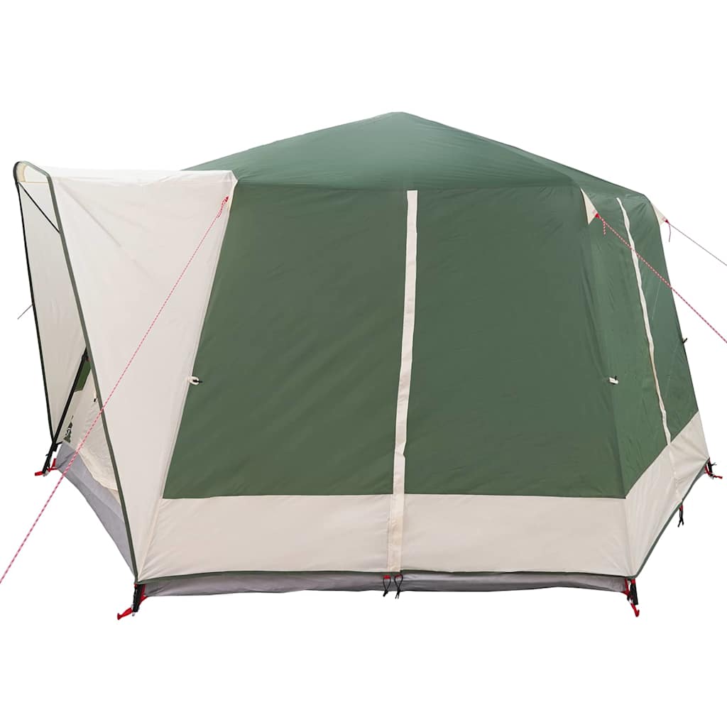 5 Person Family Tent in Green and White 333 x 317 x 194 cm