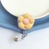 Cartoon Flora Flower Badge Holder Name Tag Easy Pull Buckle  Office School Supplies