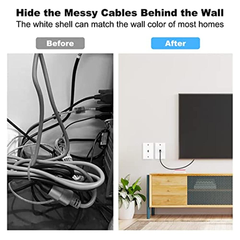 Keystone Jack HDMI-Compatible Female To Female Coupler Adapter Support 4k Easy To Use for Wall Plate Outlet Panel