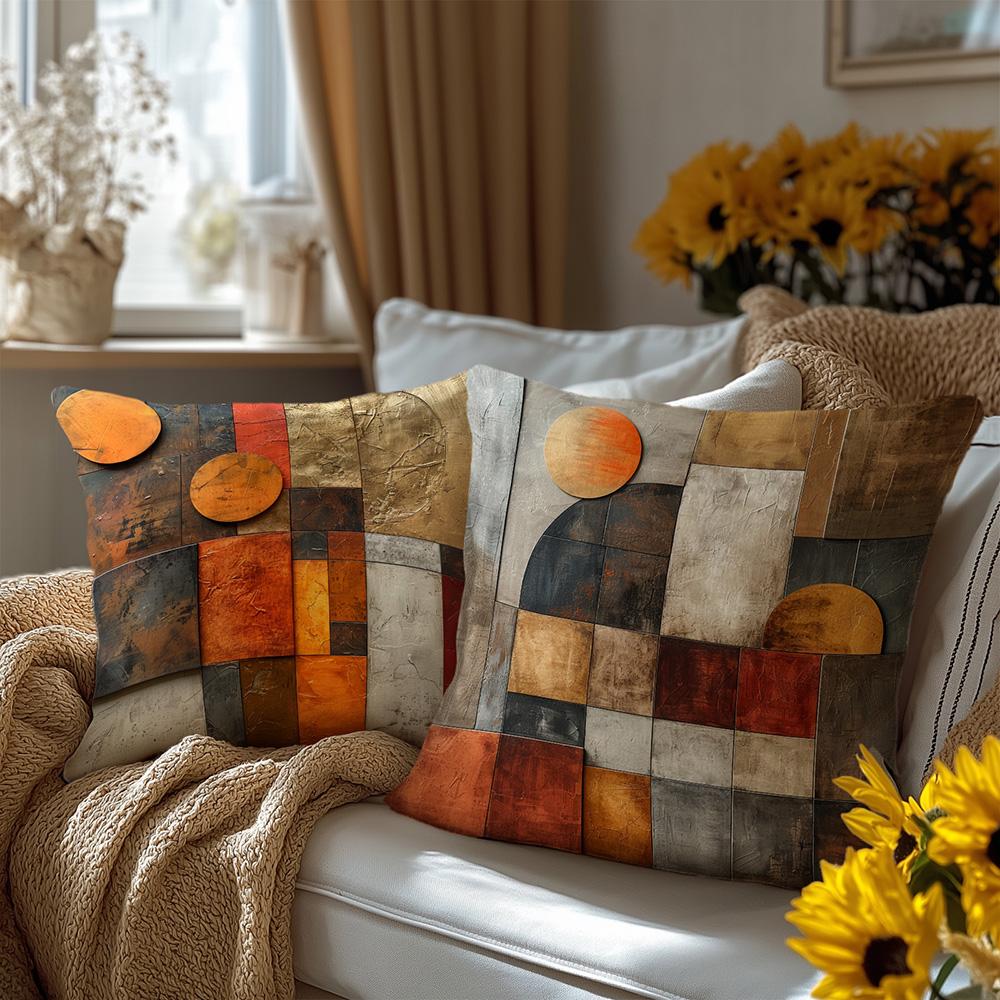 Vibrant Abstract Pattern Decorative Throw Pillows for Stylish Home Accent Sofa Cushion Cover Home Room Decoration