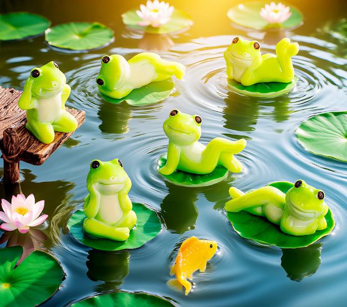 

Creative Cartoon Funny Doll Resin Crafts Car Desktop Small Ornaments One Size зелений