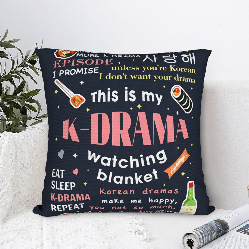 Korean Drama Gifts Kdrama Merch Pillow Cover  Vintage Pillow Case For Sofa Bedroom Home Decor Cushion Cover Square Pillowcases