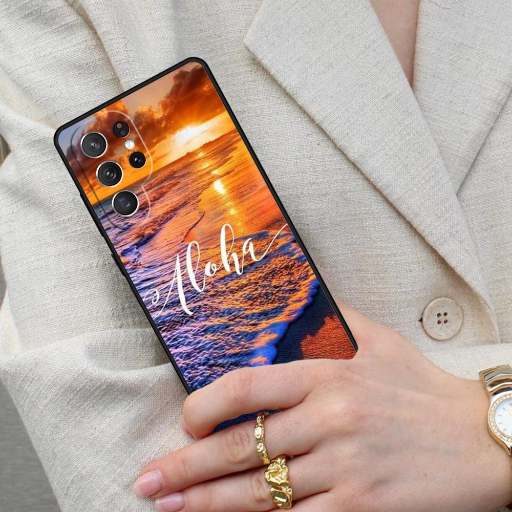 Aloha Beach Life Hawaii Cell Phone Case for Samsung Galaxy S26 Ultra S25 S24 S23 S22 S21 S20 Note10 Cover