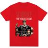 Camiseta Estampada De Manga Corta Popular Retro Hip-hop Para Hombre En Verano Puro Moderna