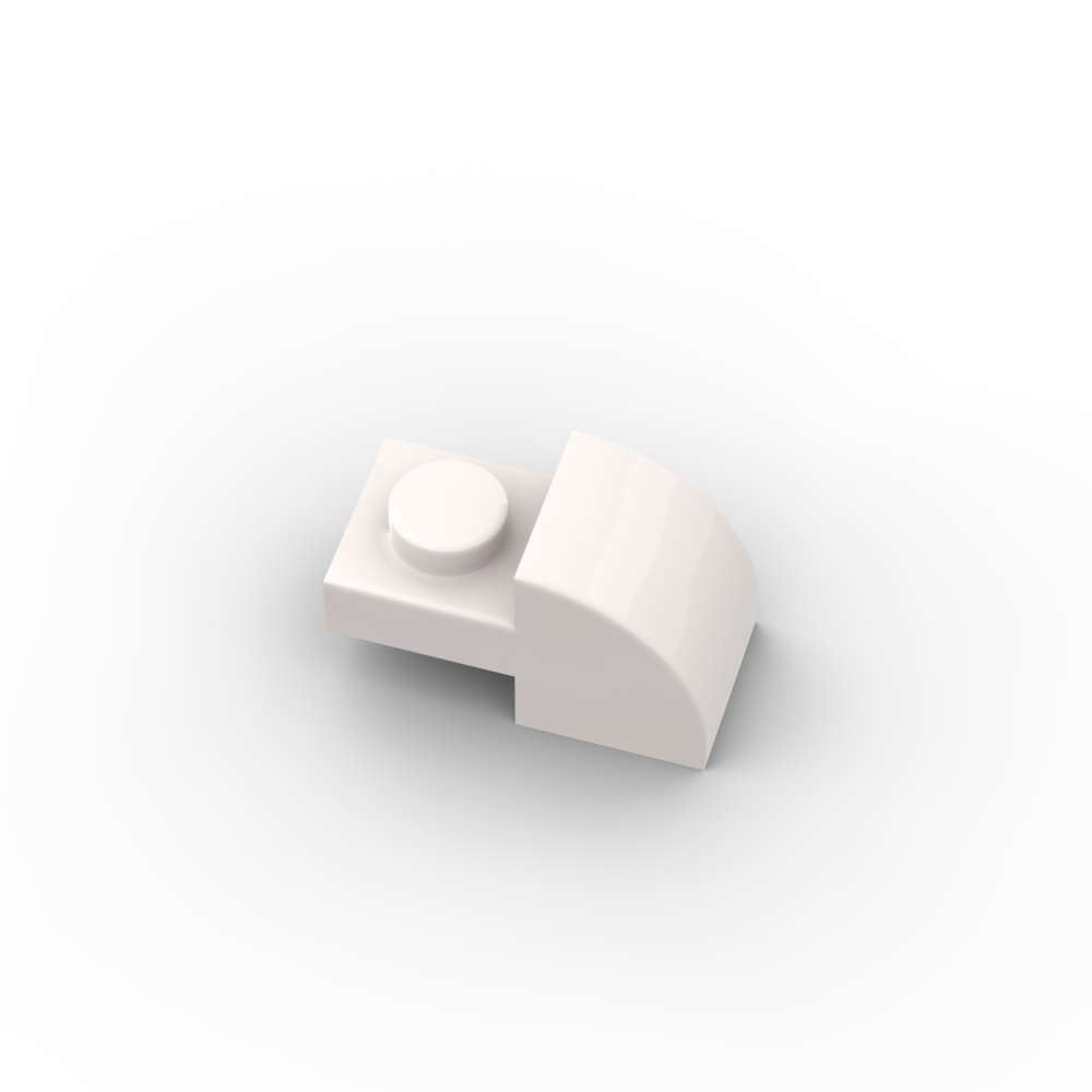 Non-Toxic Moc 10Pcs 5841 Curved 2X1 With Recessed Stud Slope Building Blocks Kit House Bricks Particle Puzzle Toys Children Birthday Gifts