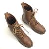 Ralph Lauren Leder Schnürstiefel Braun Größe 23.5-24.5 Vibram Sohle Vintage(GEBRAUCHT)
