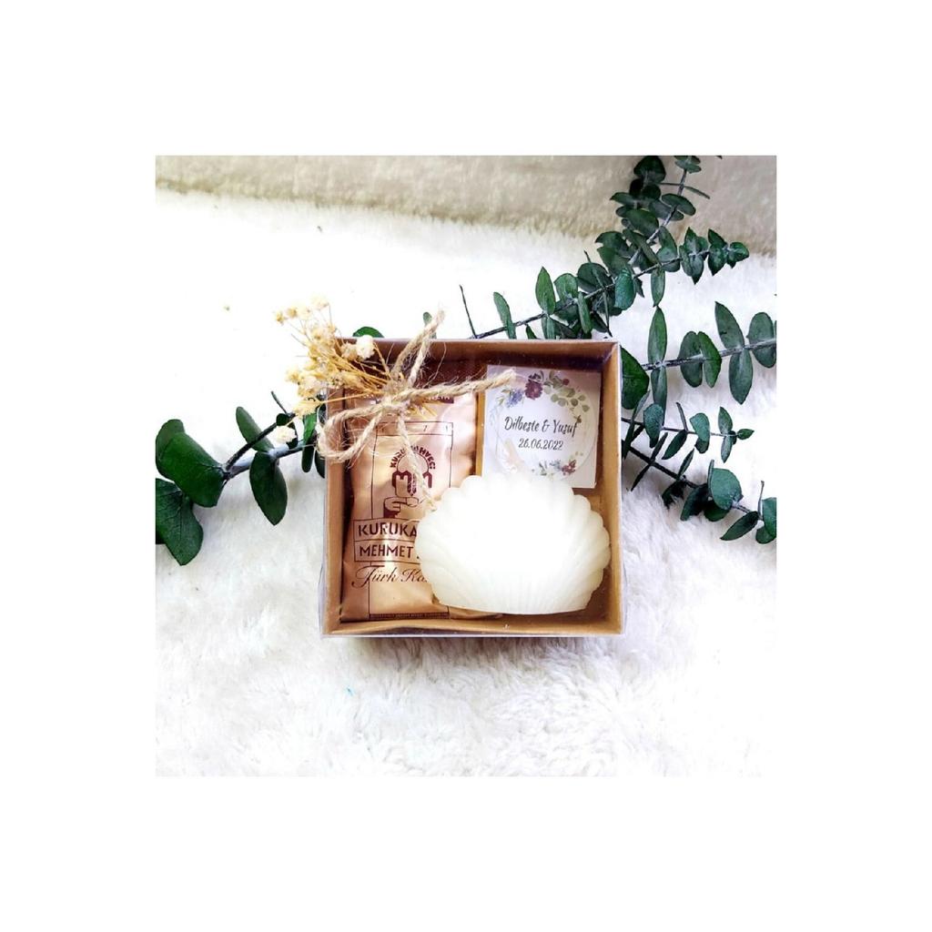 30 Oyster Candles Coffee Chocolate Promise Engagement Wedding Candy Gift -