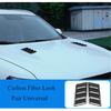 Car Hood Bonnet Vent Air Flow Intake Scoop Side Fender Decor Carbon Fiber Style