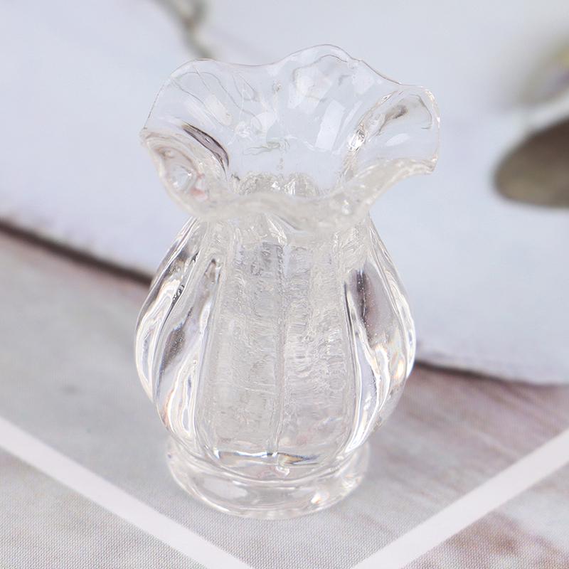 Dollhouse Miniatures 1:12 Mini Ceramic Pot Diy Ceramic Ornament Decora Vase