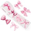 500 Pcs Decorative Sticker Pink Bows Seal Sticker Gift Box Blessing Sticker Adhesive Sticker for Scrapbooking Journal
