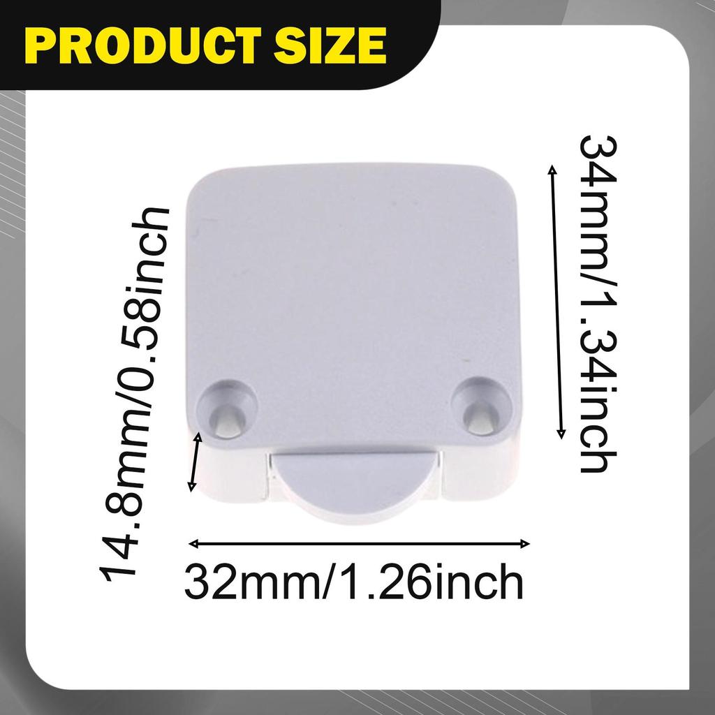10Pcs Cupboard Door Switch Replacement Spare Part Automatic 202A for Storage Locker Wardrobe Pantry Kitchen